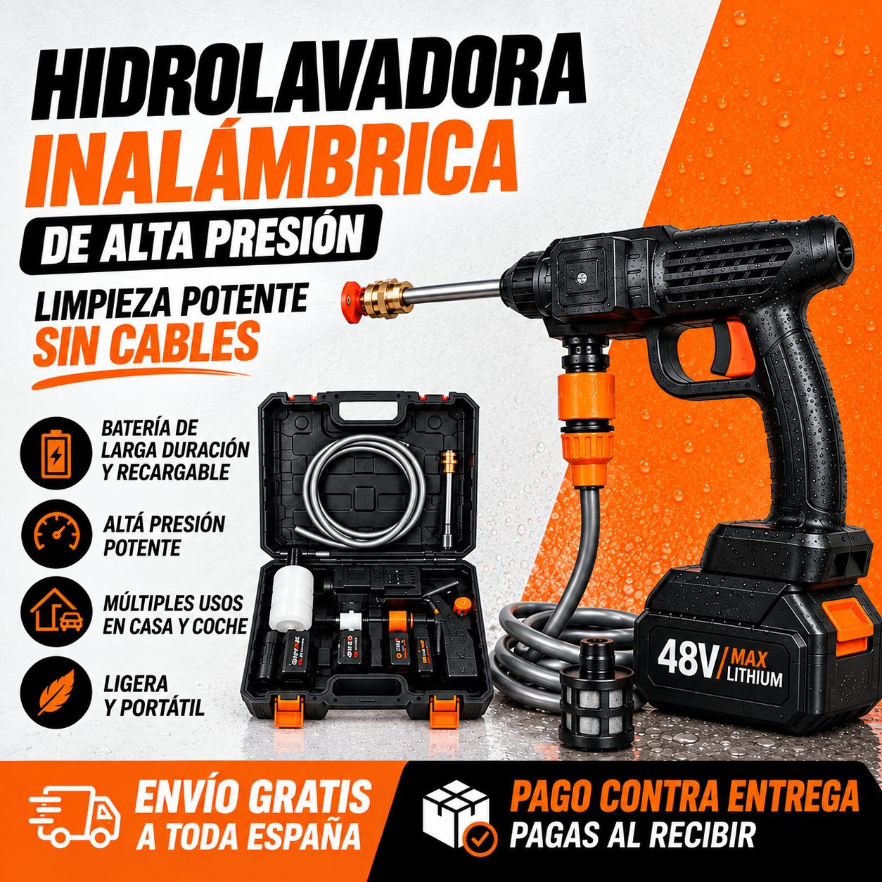 Hidrolimpiadora inalámbrica