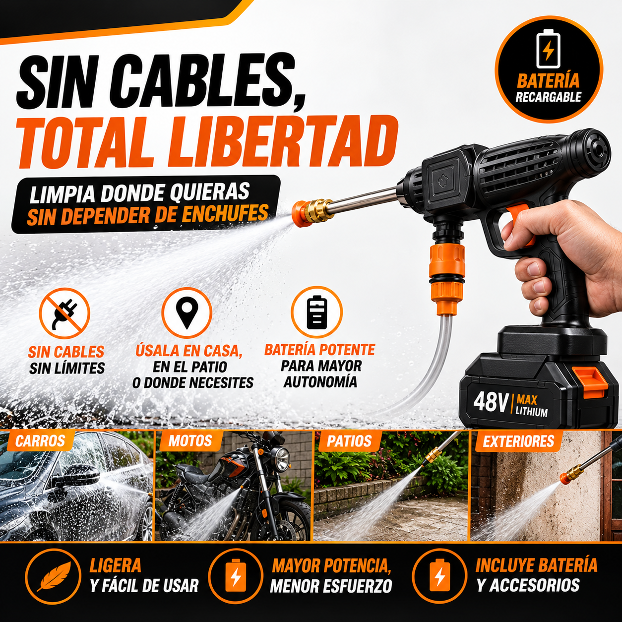 Uso de la hidrolimpiadora